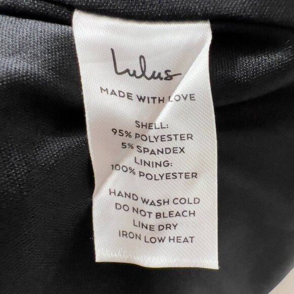 Lulus Black Deep V-Neck Sleeveless Cocktail Formal Maxi Dress Size Small NWT - Picture 11 of 13